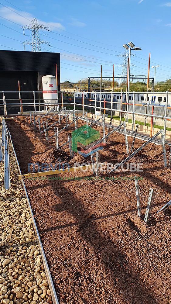Powercube SER Blue Green roof